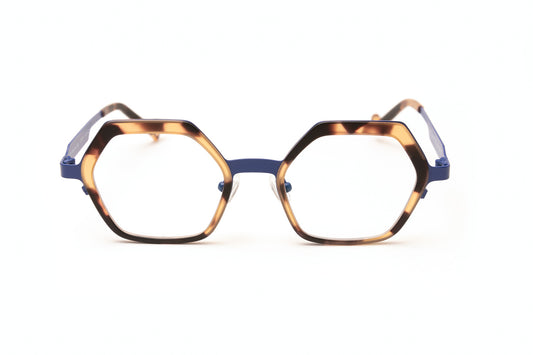 COLLINS Matte Tortoise & Navy Blue Reading Glasses Blue Light Glasses