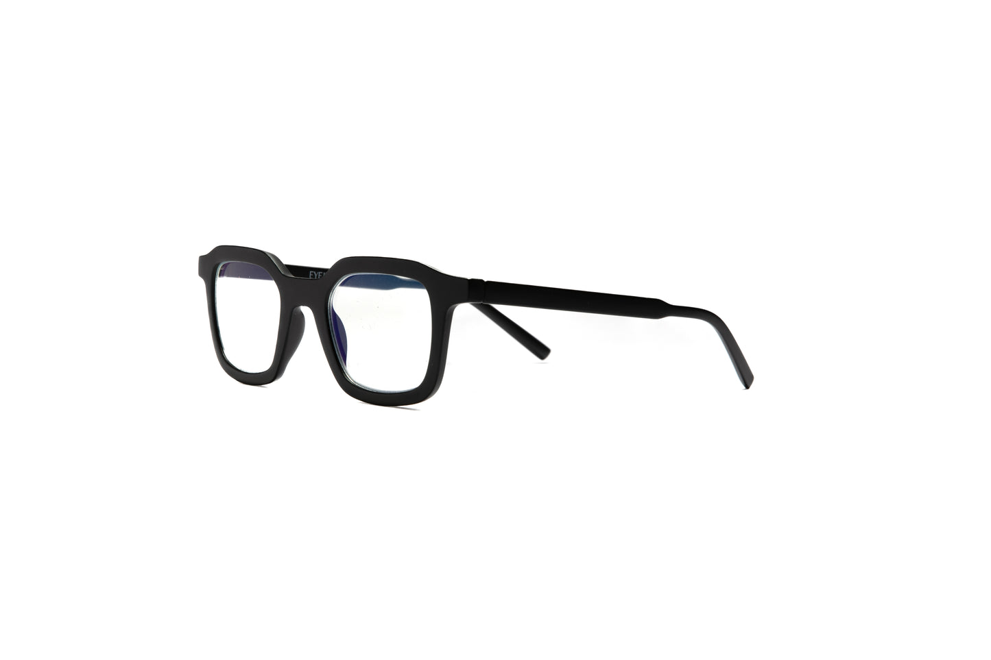 Matte black square blue light blocking glasses and reading glasses for men and women