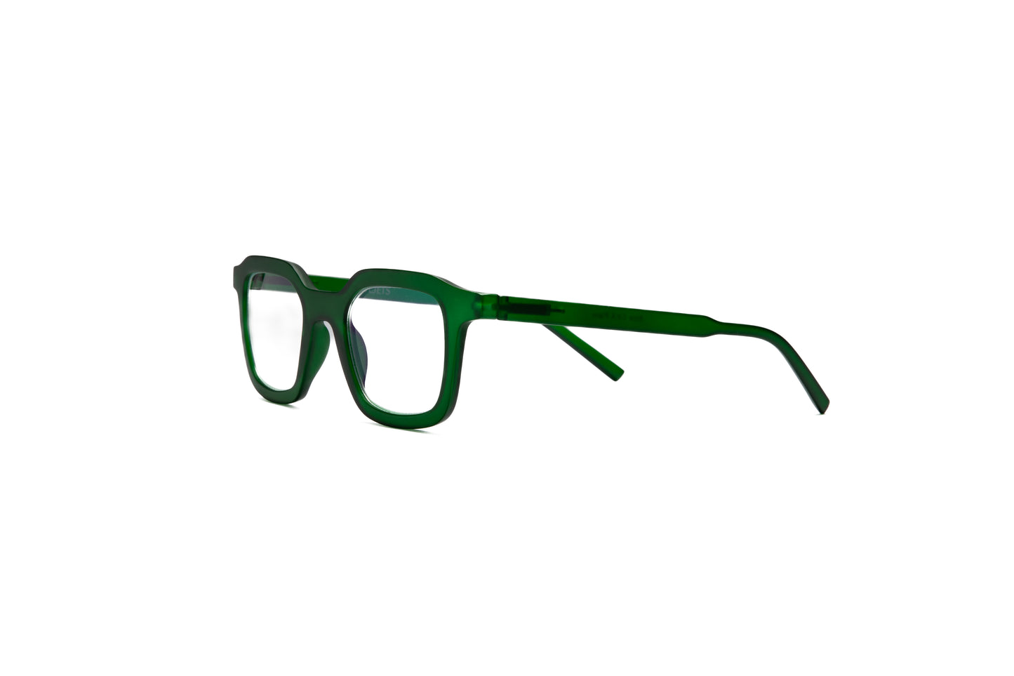 Ibiza Green Blue Light Blocking Glasses – Unisex matte reading glasses for eye strain relief, stylish screen protection eyewear, computer glasses with magnification option