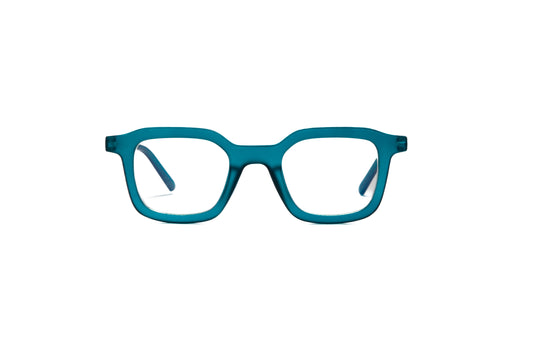 Ibiza Blue Blue Light Blocking Glasses – Matte unisex reading and computer glasses for eye strain relief, stylish screen protection eyewear, blue light filter glasses for digital device use