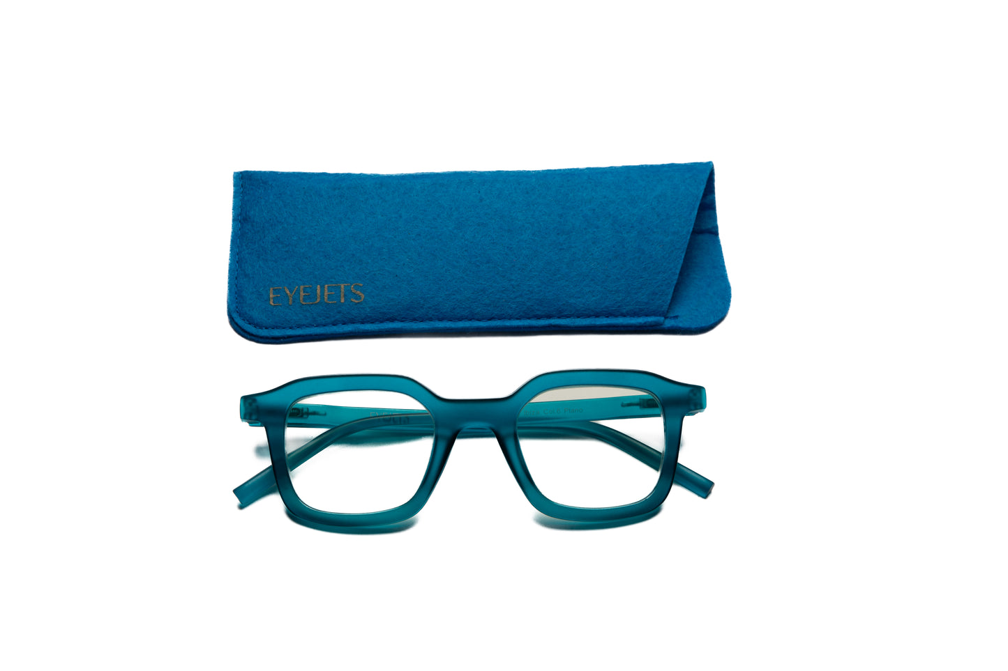 Ibiza Blue Blue Light Blocking Glasses – Matte unisex reading and computer glasses for eye strain relief, stylish screen protection eyewear, blue light filter glasses for digital device use