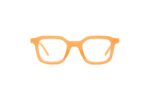 Ibiza Neon Orange Blue Light Blocking Glasses – Matte unisex vibrant reading and computer glasses for digital eye strain relief, bold screen protection eyewear, blue light filter glasses for gamers and office use