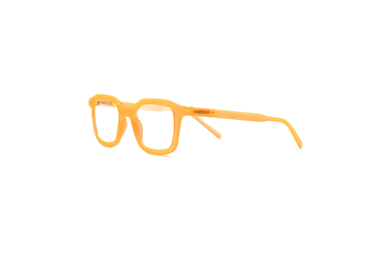 Ibiza Neon Orange Blue Light Blocking Glasses – Matte unisex vibrant reading and computer glasses for digital eye strain relief, bold screen protection eyewear, blue light filter glasses for gamers and office use