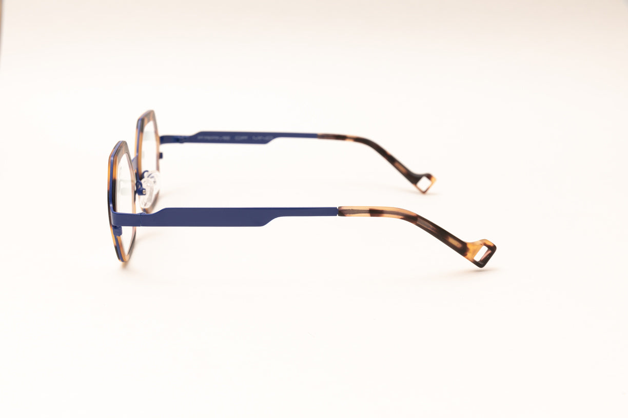 COLLINS Matte Tortoise & Navy Blue Reading Glasses Blue Light Glasses