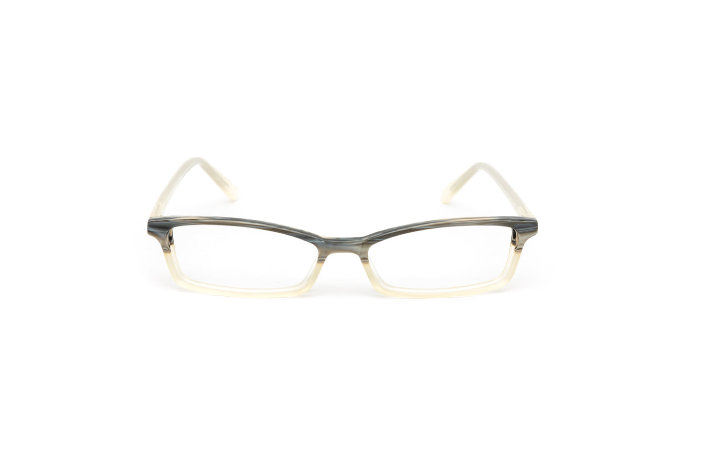 Unisex grey and ivory neutral designer reading glasses by Eyejets