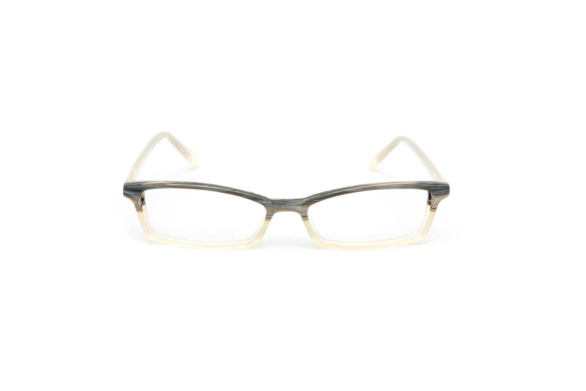 Unisex grey and ivory neutral designer reading glasses by Eyejets