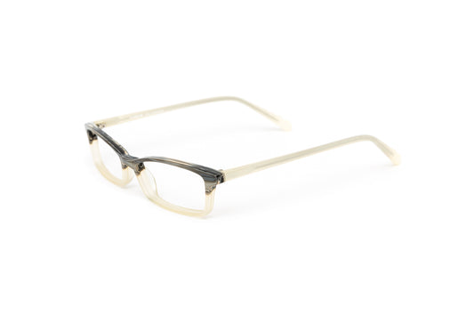 Unisex grey and ivory neutral designer reading glasses by Eyejets