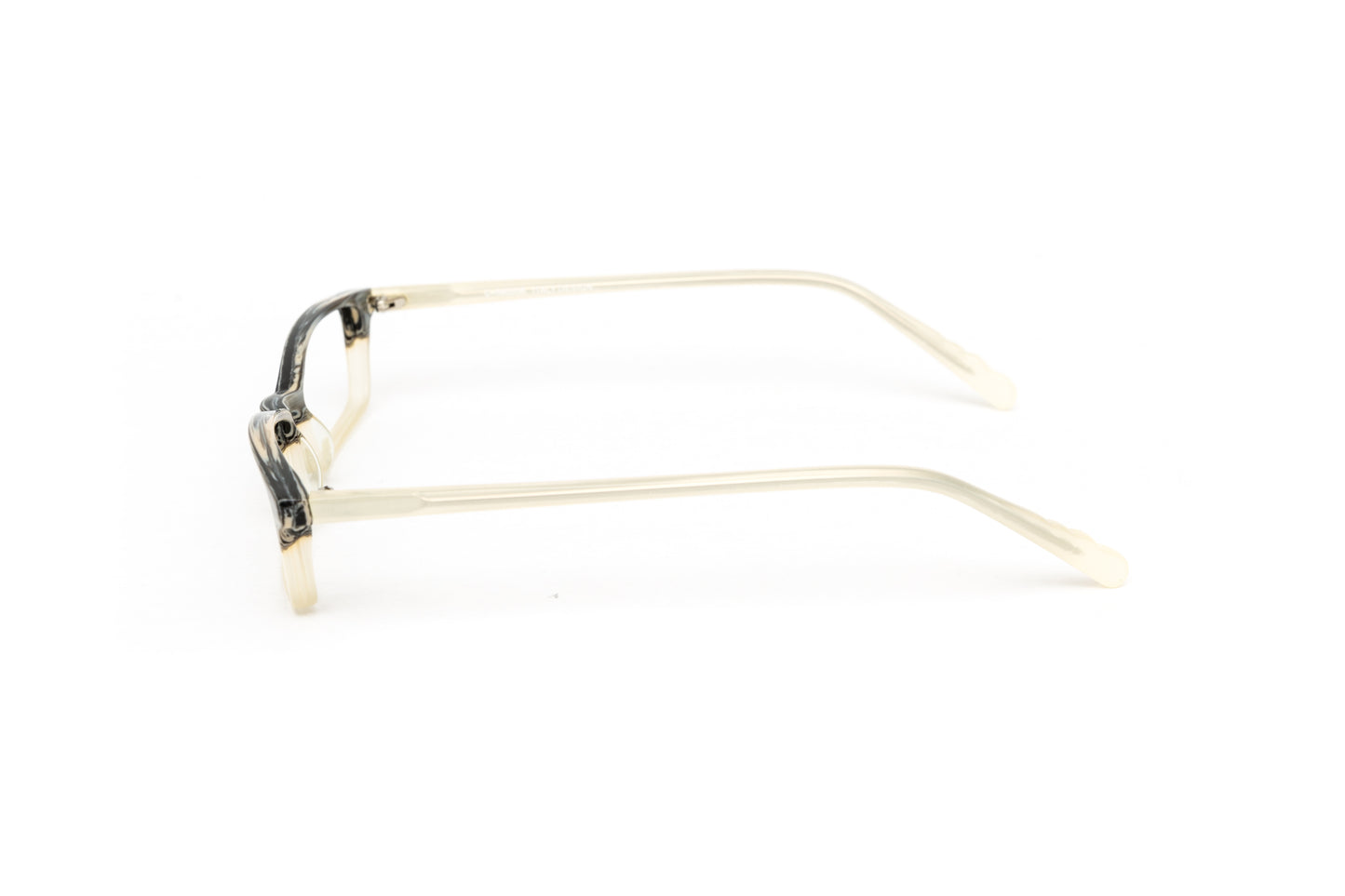 Unisex grey and ivory neutral designer reading glasses by Eyejets