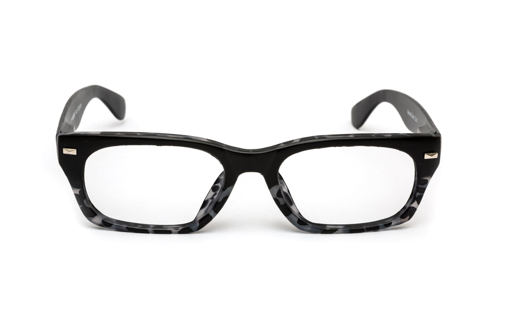Best designer wayfarer reading glasses for men and women with a grey tortoise design and black temples