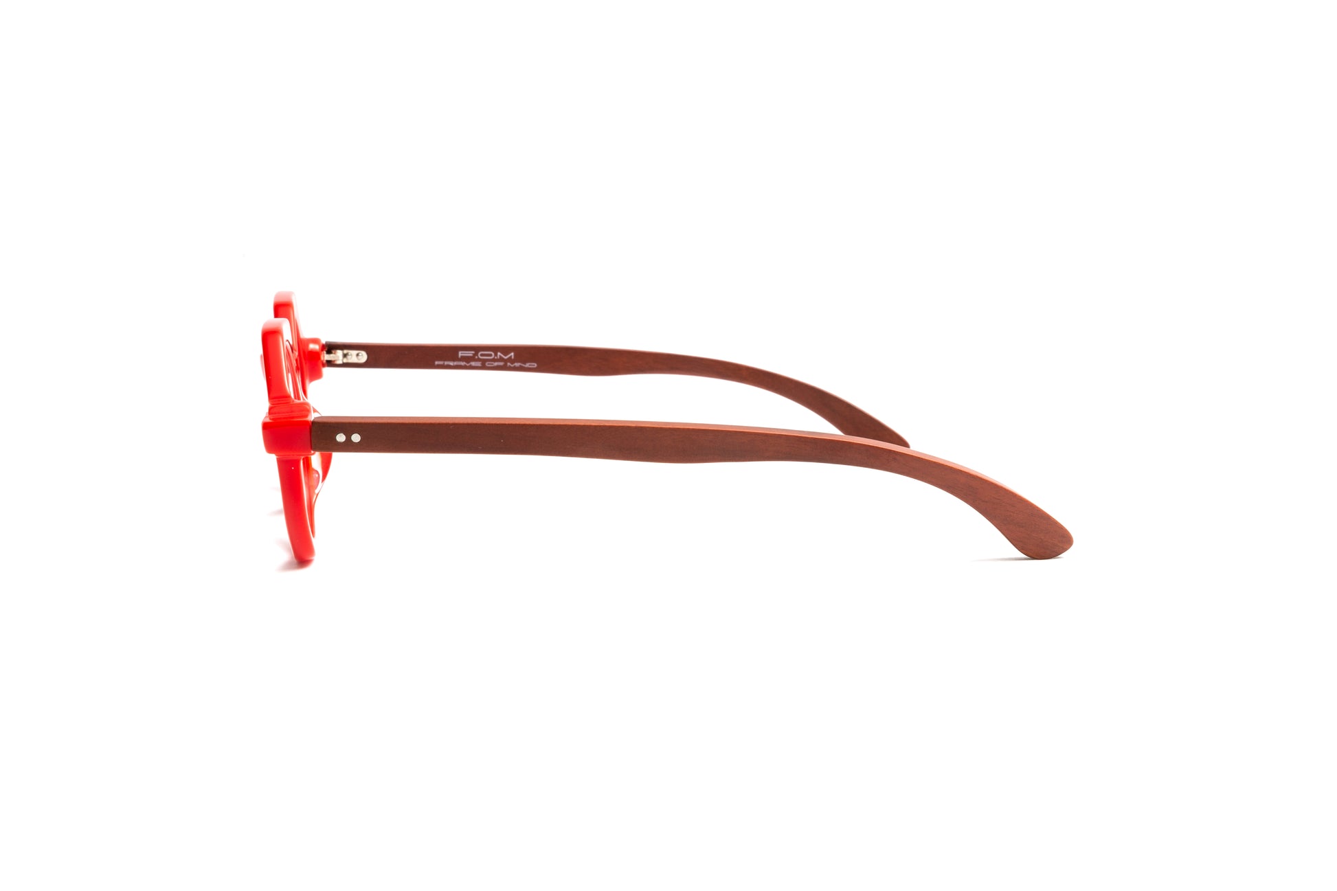 St. Moritz round pantos red acetate reading glasses with cherry wood temples by Eyejets, unisex designer reading glasses