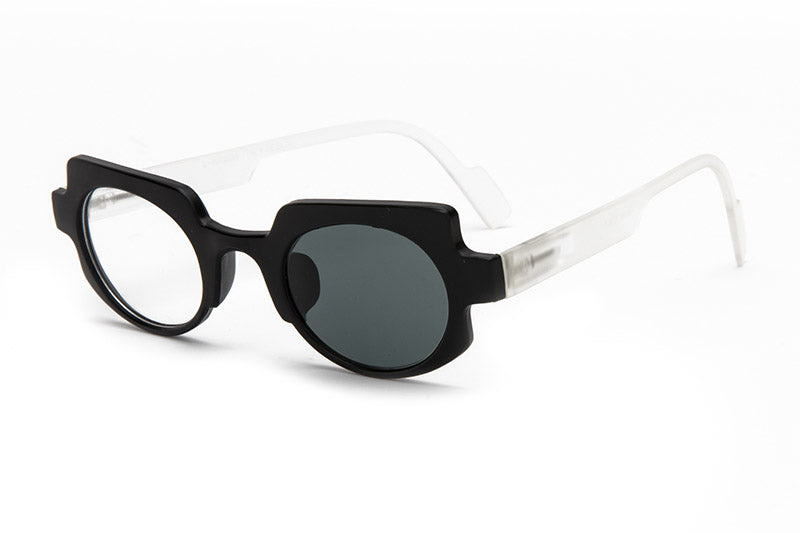 Matte Black & Frosted White Reading Glasses