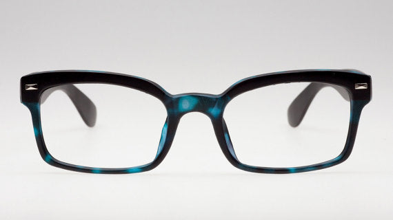 Blue Turquoise Tortoise Reading Glasses