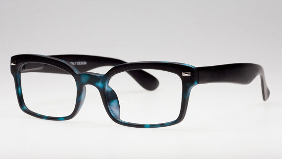 Blue Turquoise Tortoise Reading Glasses