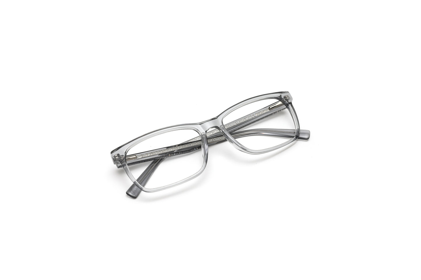 West Palm Crystal Grey Rectangular Reading Glasses